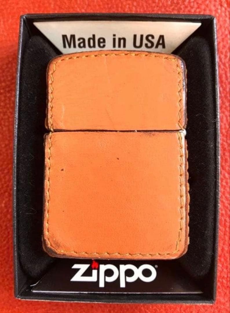 Zippo camel trophy leather wrapped metal 1996 rare item