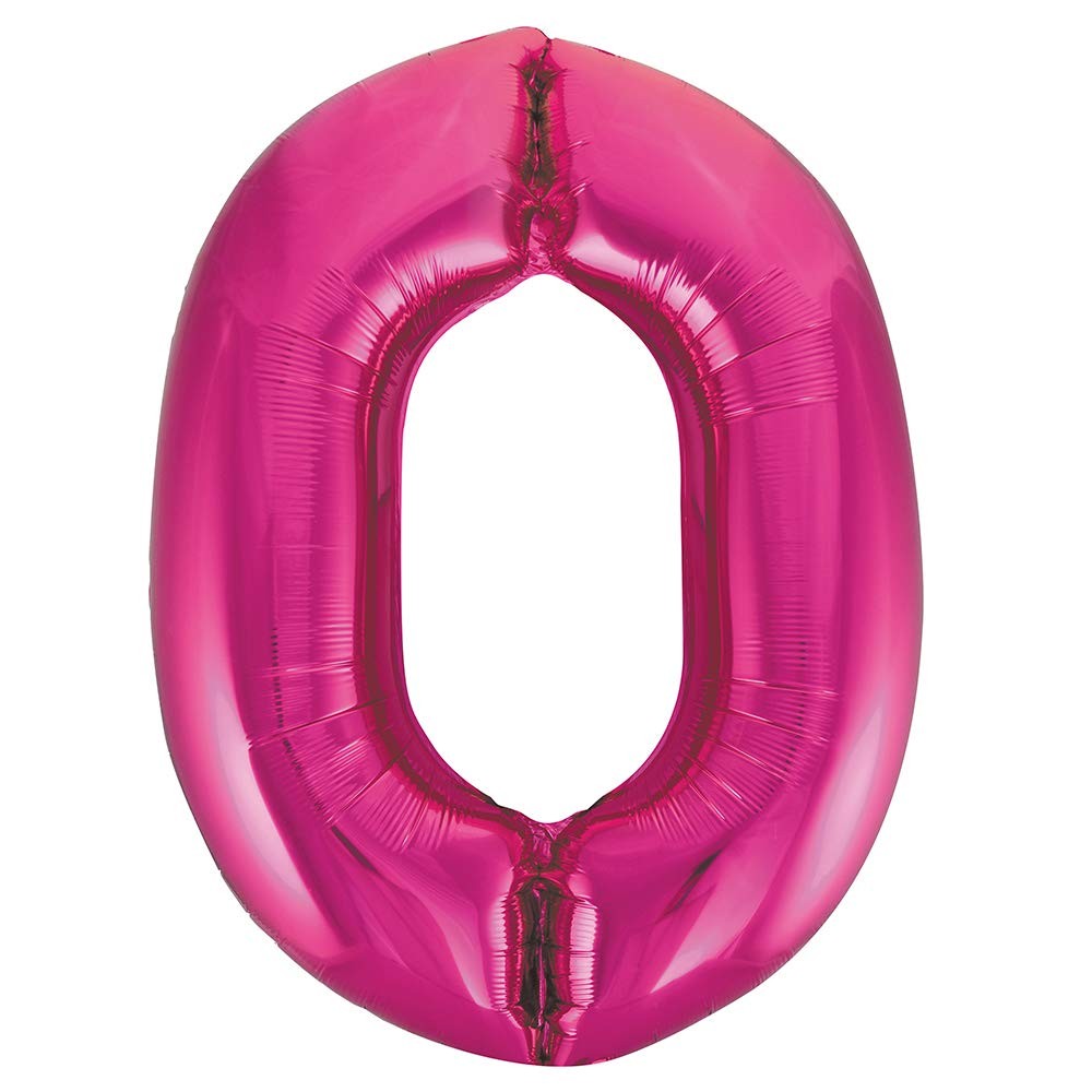 Unique Industries 55730 34″ Foil Number 0 Balloon