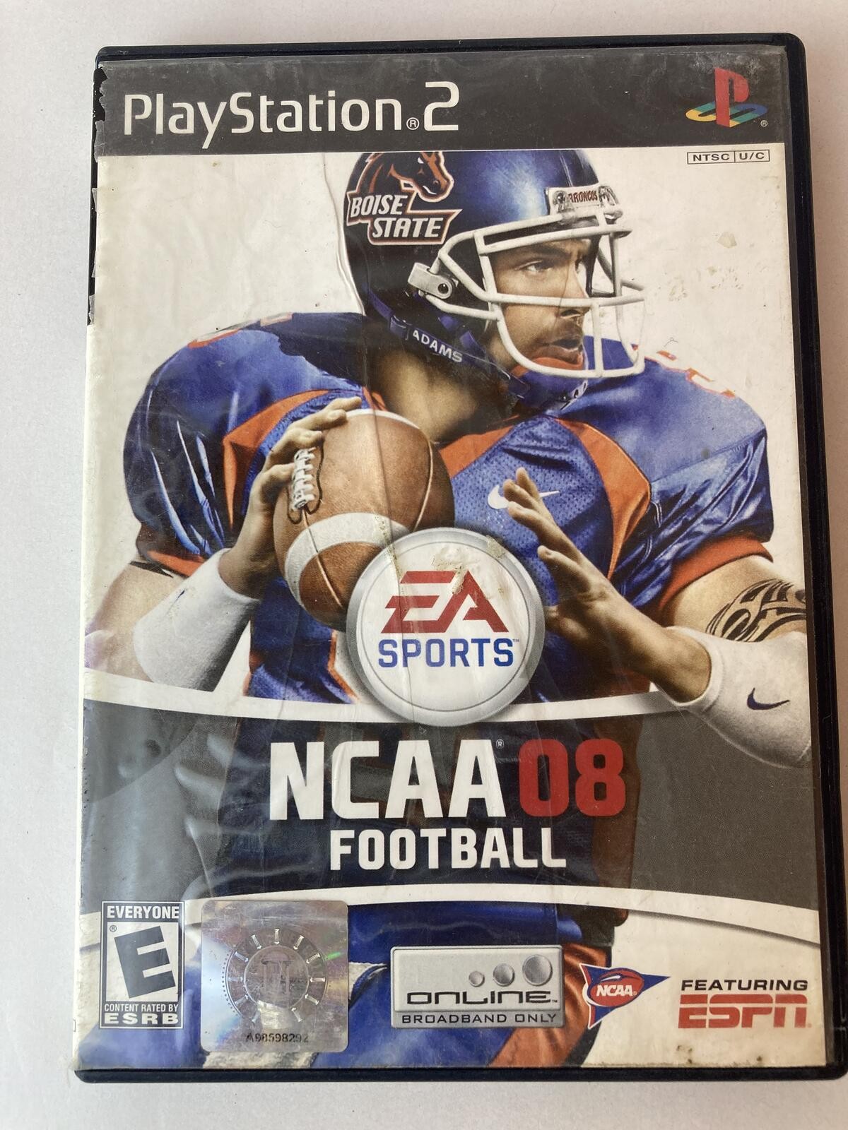 NCAA Football 08 PlayStation 2 Complete Disc and Case