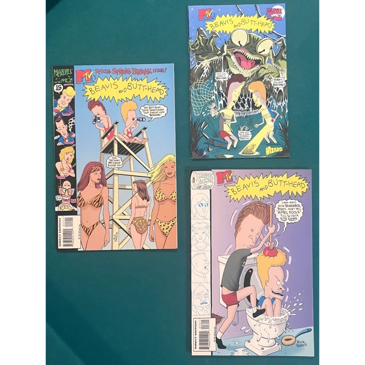 Marvel Beavis And Butthead 1995 #15 #16 + Ashcan Rough Cut Limited COMIC LOT/3