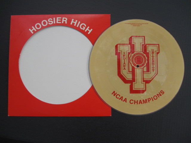 INDIANA UNIVERSITY 1981 NCAA NATIONAL CHAMPIONS PICTURE DISC LP RARE