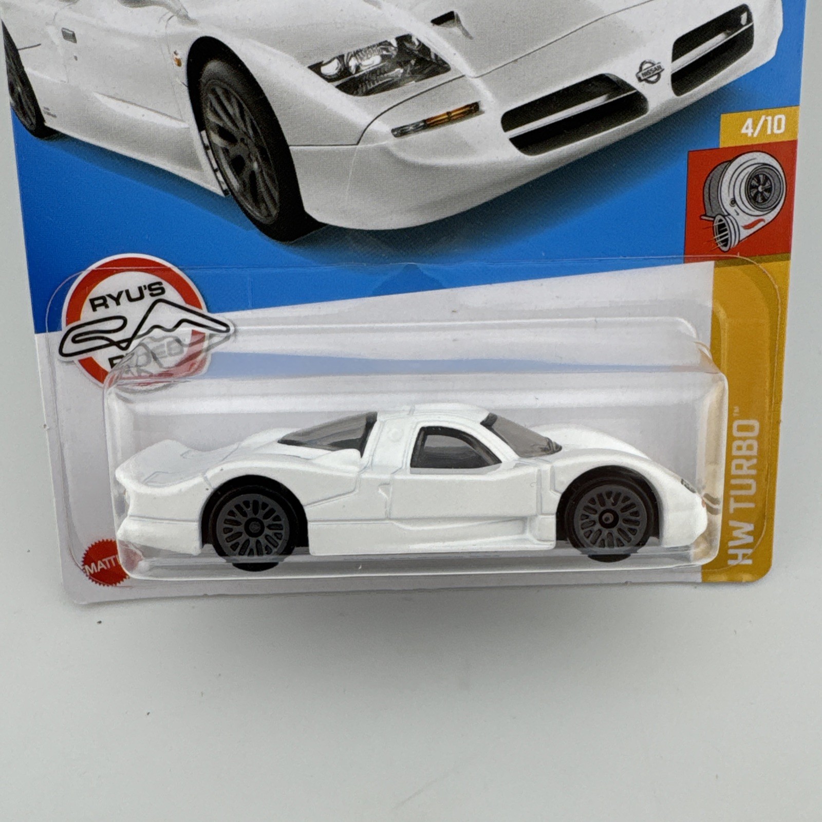 Hot Wheels Nissan R390 GT1 HW Turbo #4/10 White Diecast 1:64 Scale New Mattel