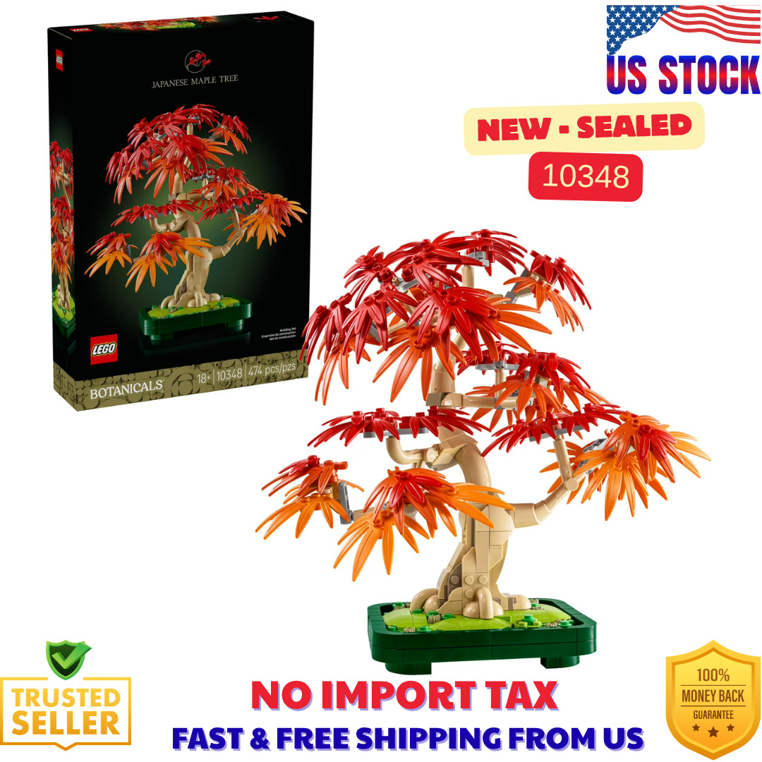 LEGO Botanicals Japanese Red Maple Bonsai Tree Building Kit for Adults 18+