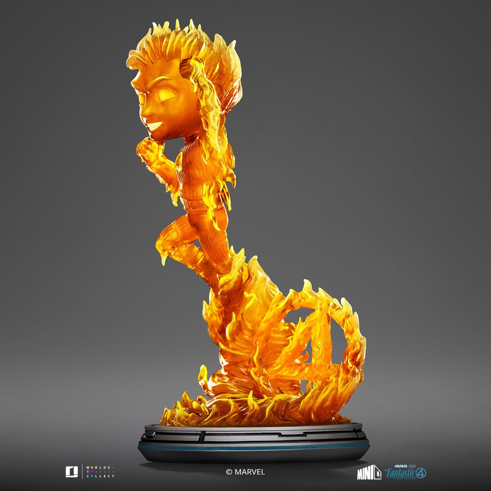 Iron Studios Human Torch Statue – Fantastic Four, 8.2″ PVC Collectible Figure