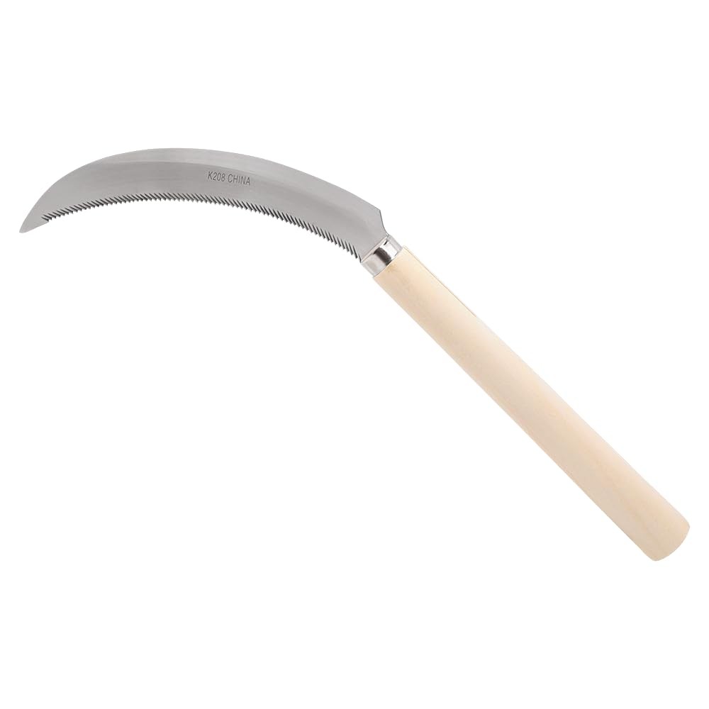 Zenport K208 Harvest Sickle Wooden Handle 6.5″ Stainless Steel Blade