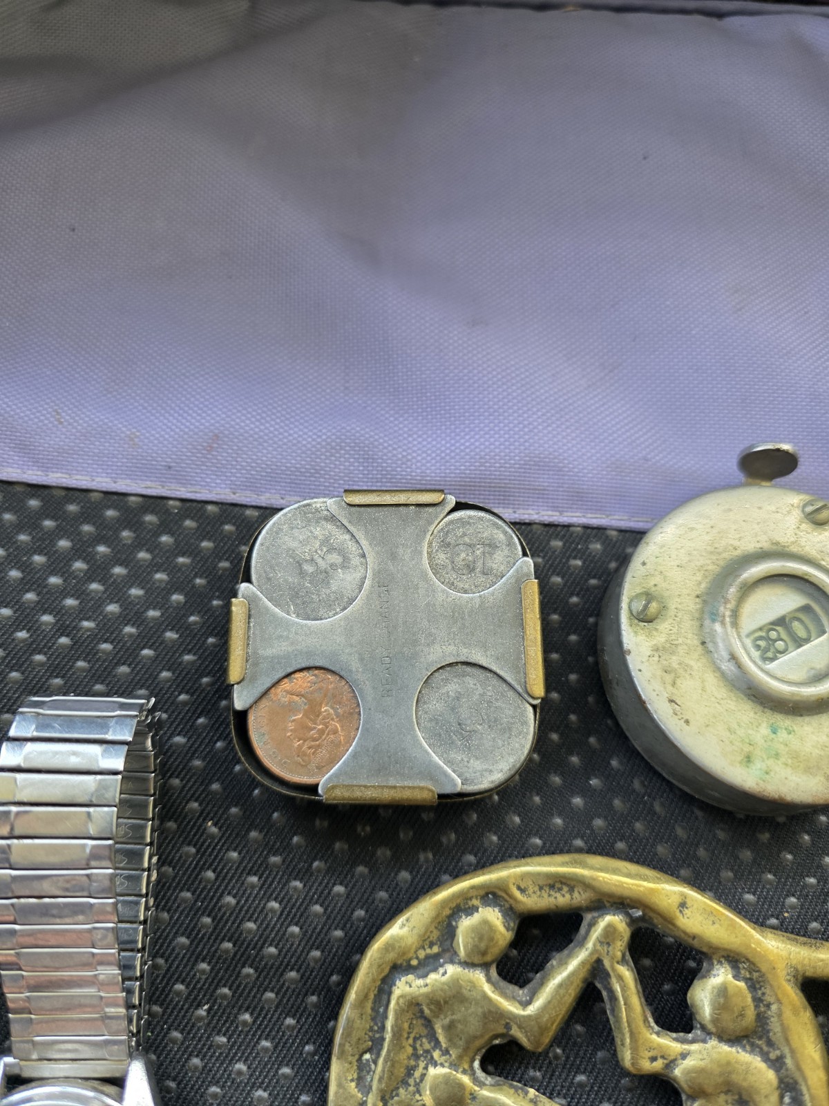 Grandpas Junk Drawer Lot, miscellaneous items, watches, Buckles etc Pre Owned D7