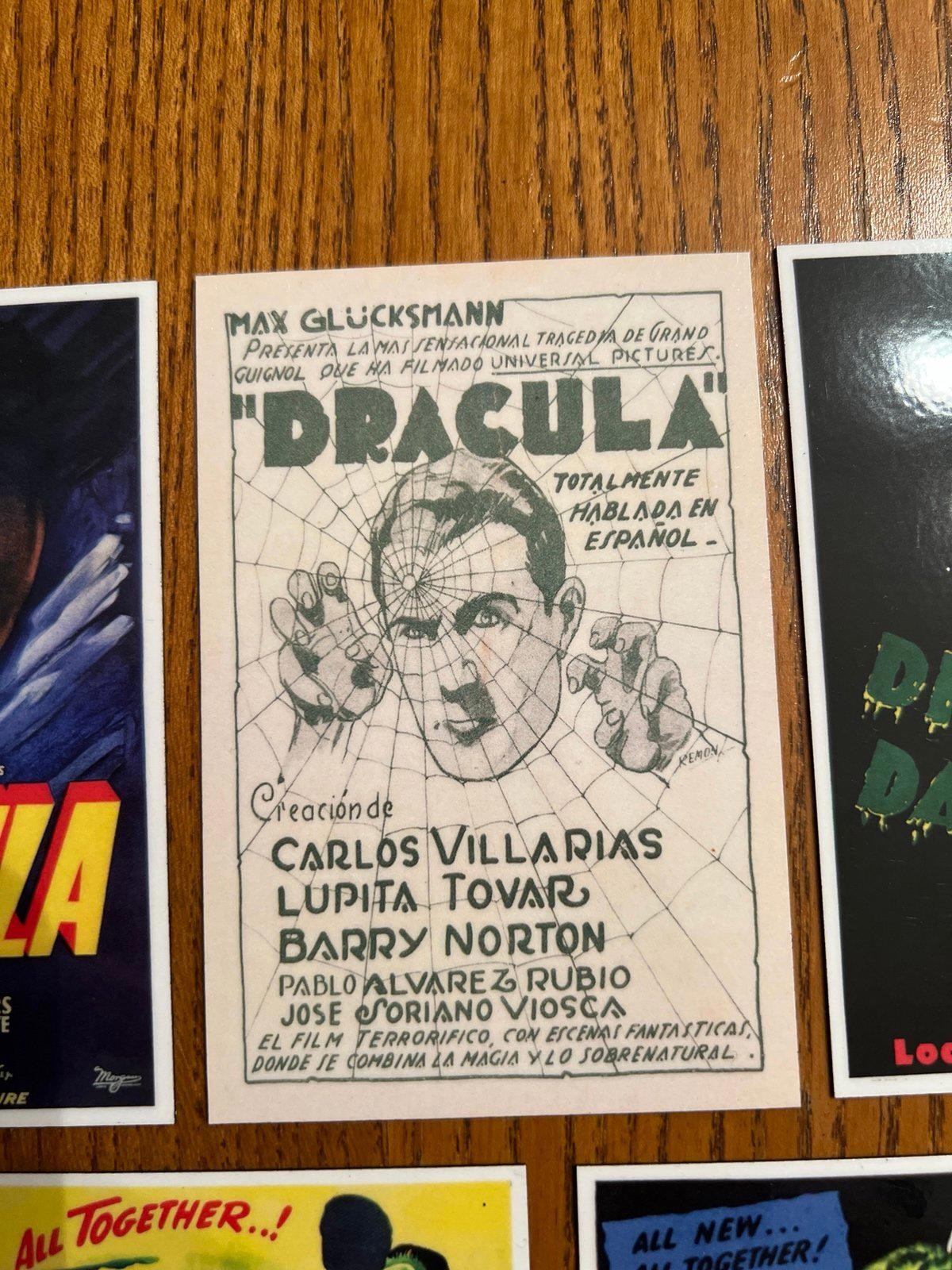 Dracula fridge magnets universal monsters 30s 40s classic horror films vampire