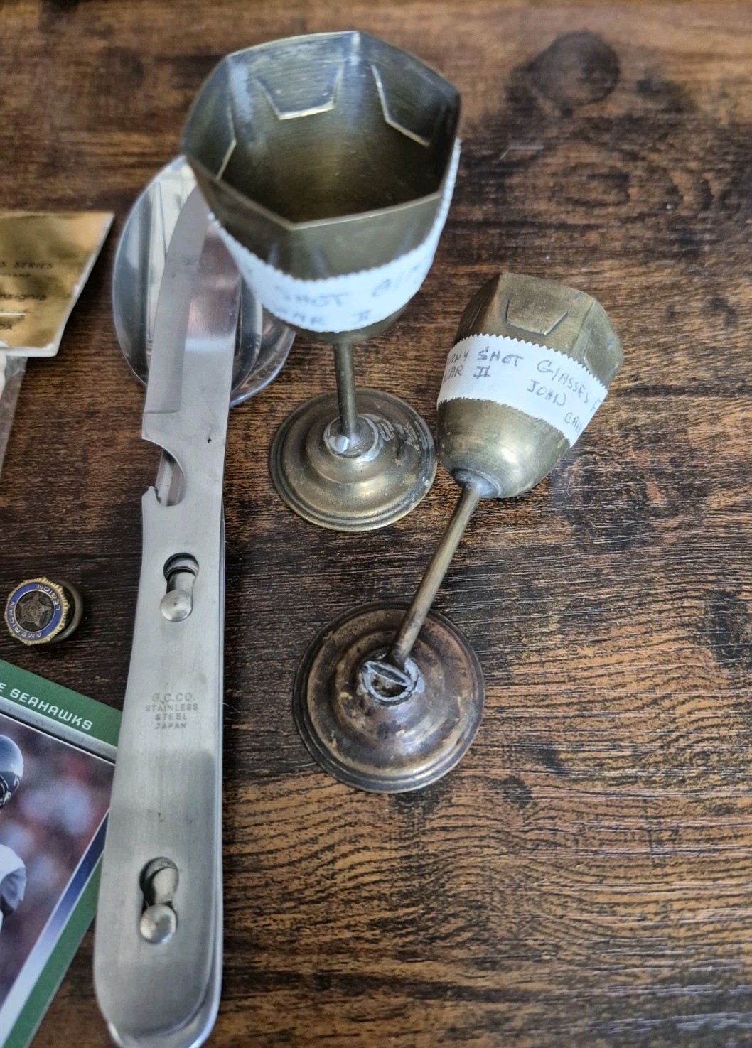 Junk Drawer Lot Jewelry, Cards, Brass, Vinatge Items, and More