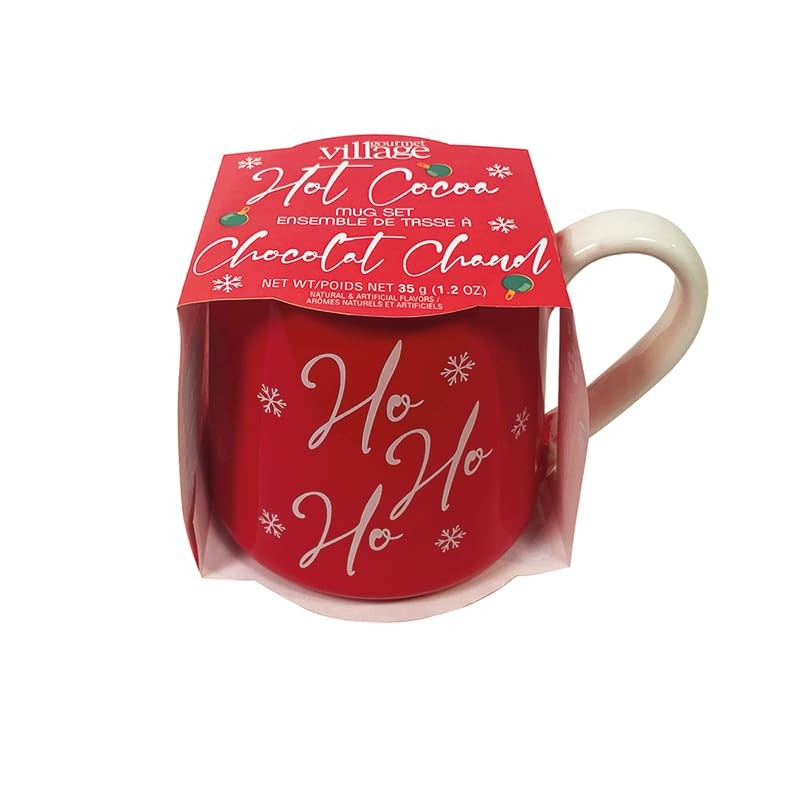 Gourmet Du Village Ho Ho Ho Mug Gift Set, 400 ml (13.5 oz)
