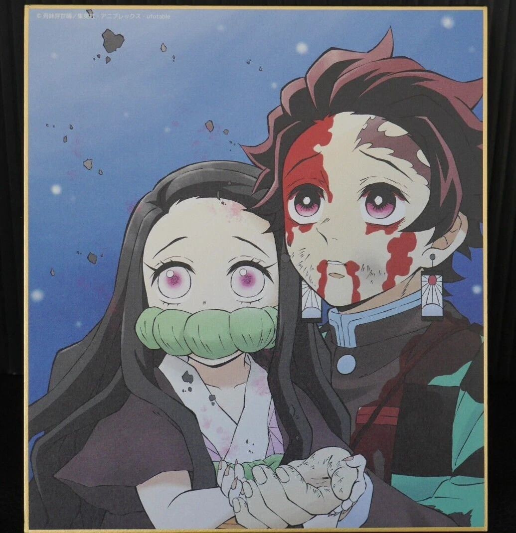 Demon Slayer Kimetsu no Yaiba Staff Fukusei Mini Shikishi “Tanjiro & Nezuko”