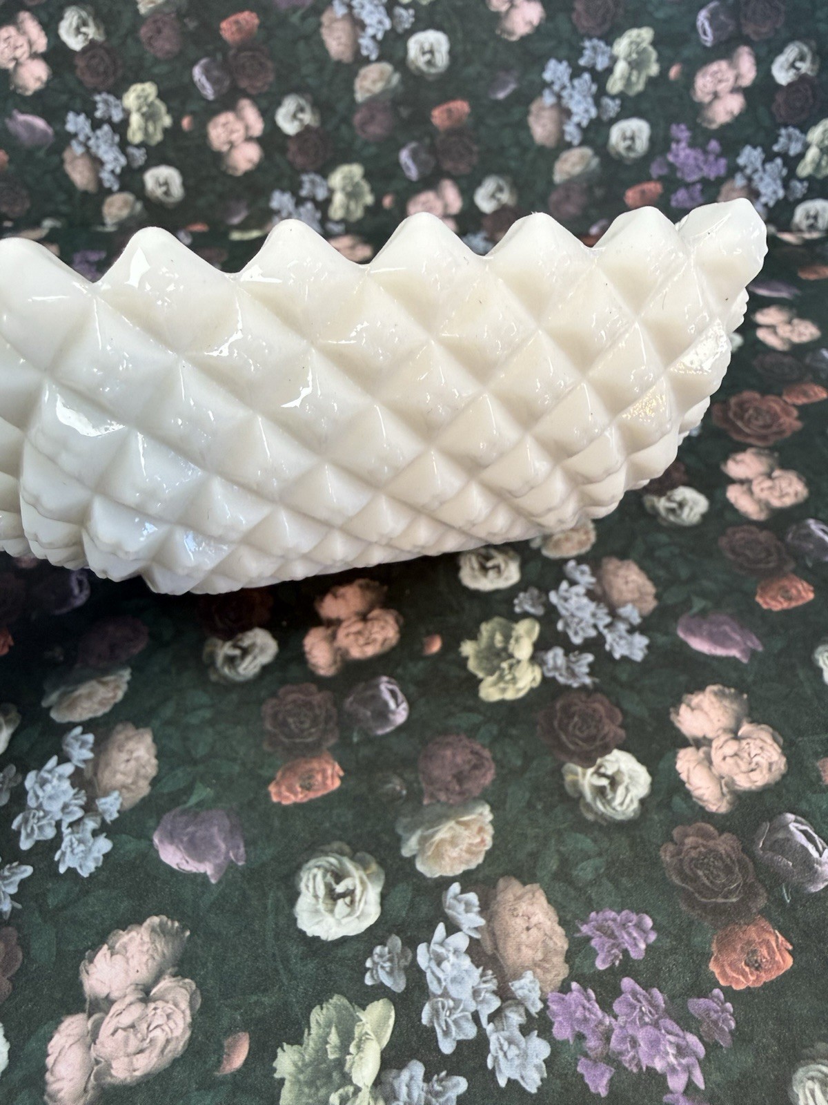 Vintage Westmoreland White English Hobnail Milk Glass Candy Dish