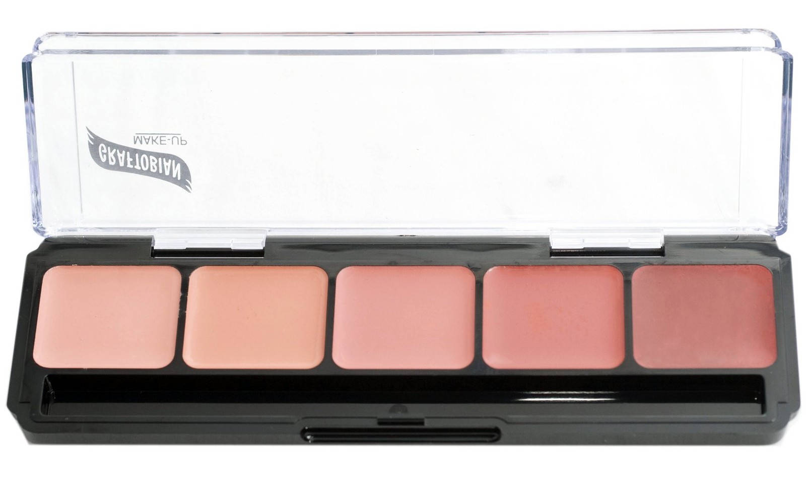 Graftobian HD Glamour Creme Blush Palette 5 Color Full Coverage Makeup