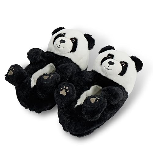 Ooohyeah Kids Plush Animal Slippers Cute Fuzzy Non-Slip House Shoes Size 1-4