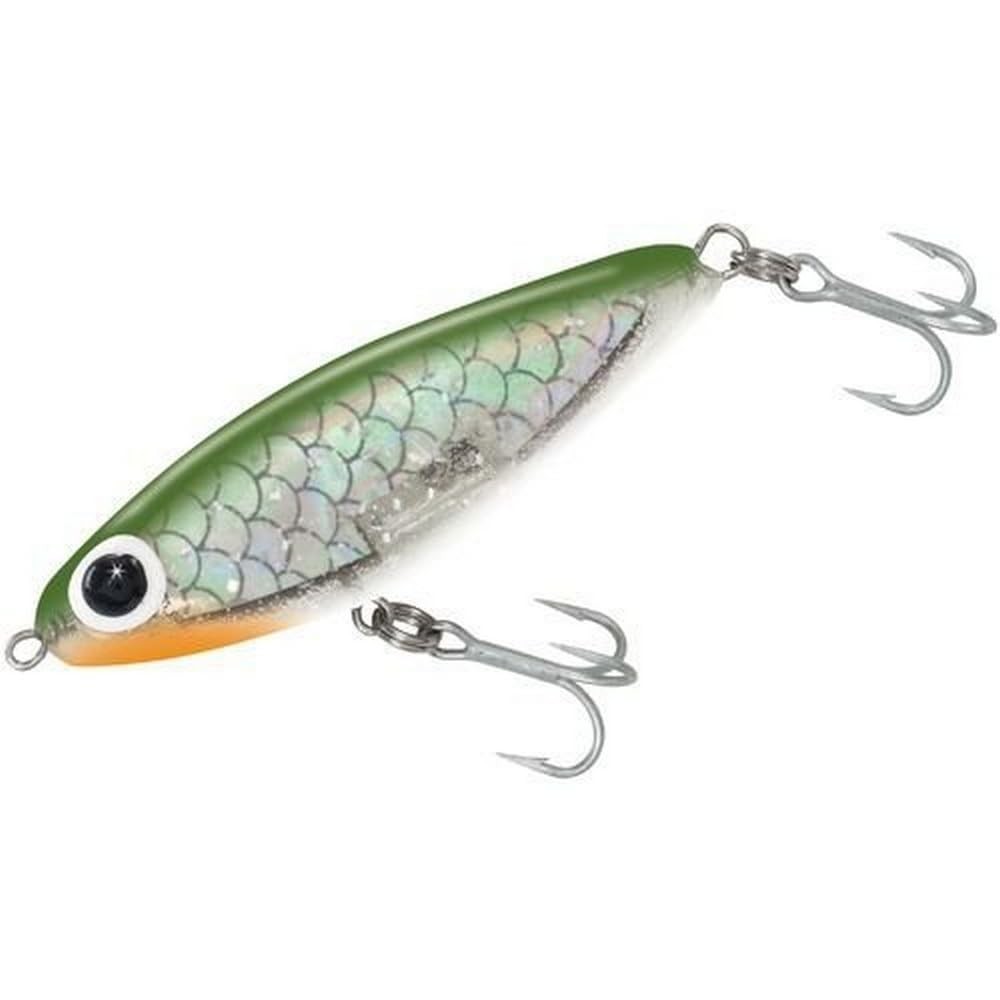 Paul Brown’s SD18 Soft-Dine 2 5/8′, 3/8 oz. Green Back/Silver Glitter