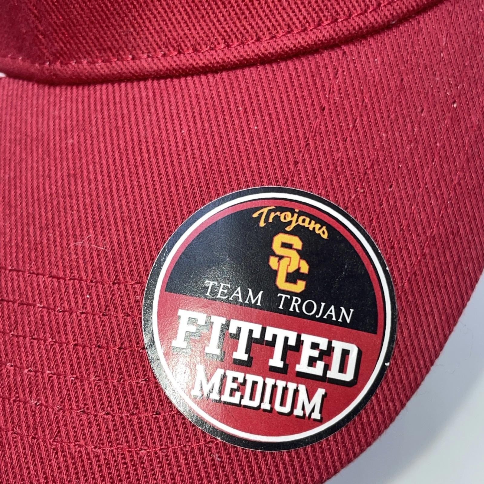 USC Trojans Team Trojan – Collegiate Licensed Product Fitted Hat Sz M Cap NWT