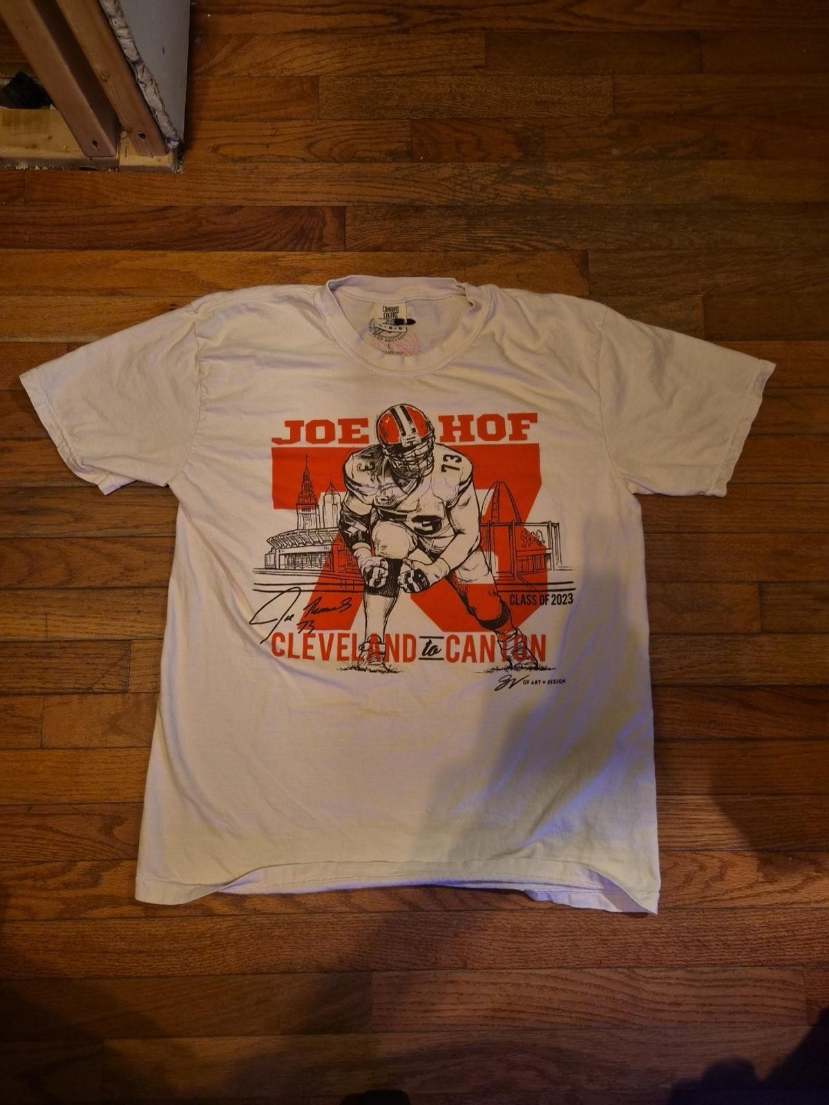 Hall Of Fame Joe Thomas #73 Cleveland Browns Class of 2023 T Shirt