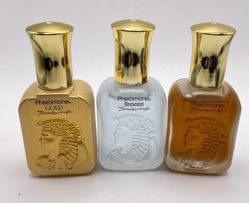 Lot Of 3 Pheromone by Marilyn Miglin Perfume Splash Very Rare Gold,breeze