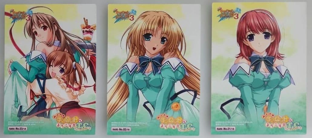 Rare card “Welcome to Pia Carrot!! T.C.” RARE-No.01~03