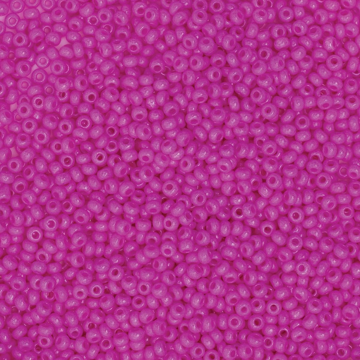 John Bead Czech Glass Seed Beads 10/0 Hot Pink 22g Vial for DIY Jewelry