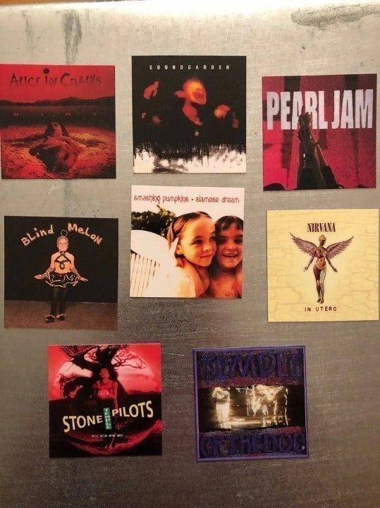 Grunge FRIDGE MAGNETS 90’s music albums