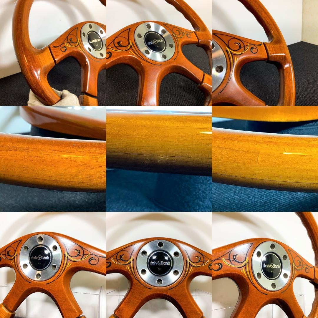 Rare Custom Italvolante Dolce Pinstripe Wood Steering