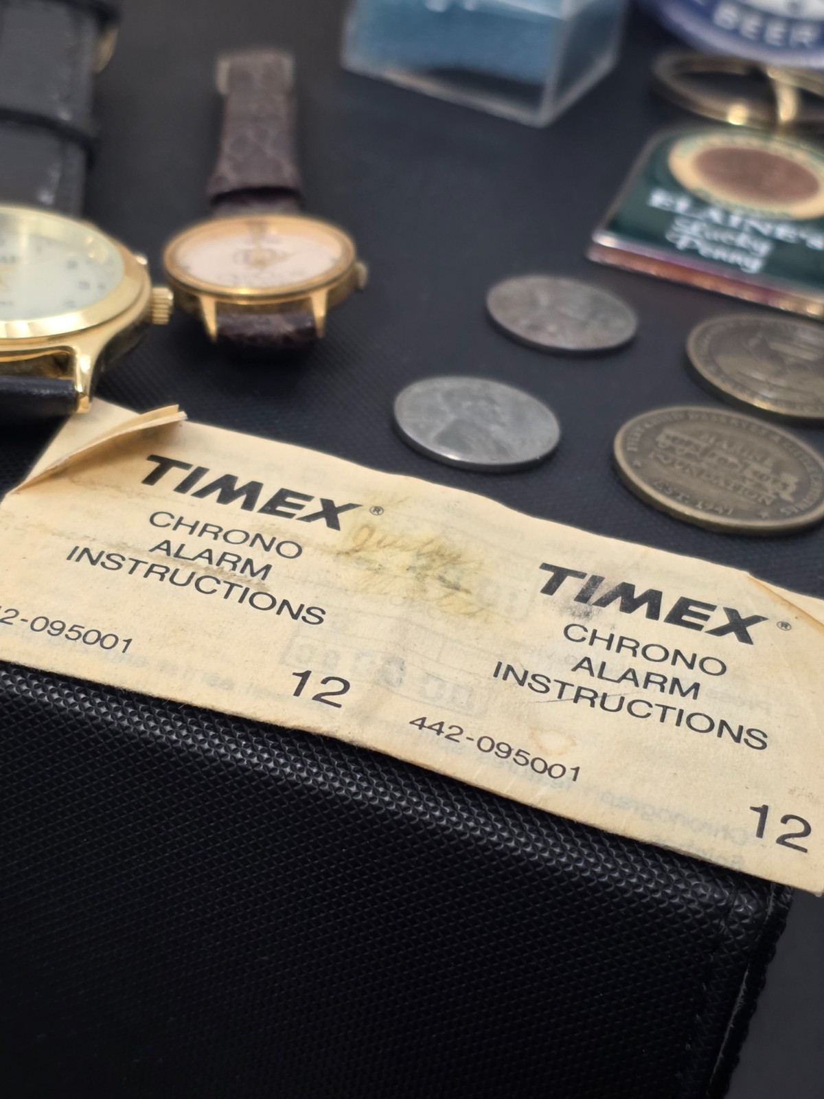Junk Drawer Lot Vintage Tie Bars,Watches,Hot Wheels, Zinc Pennies,Mickey…