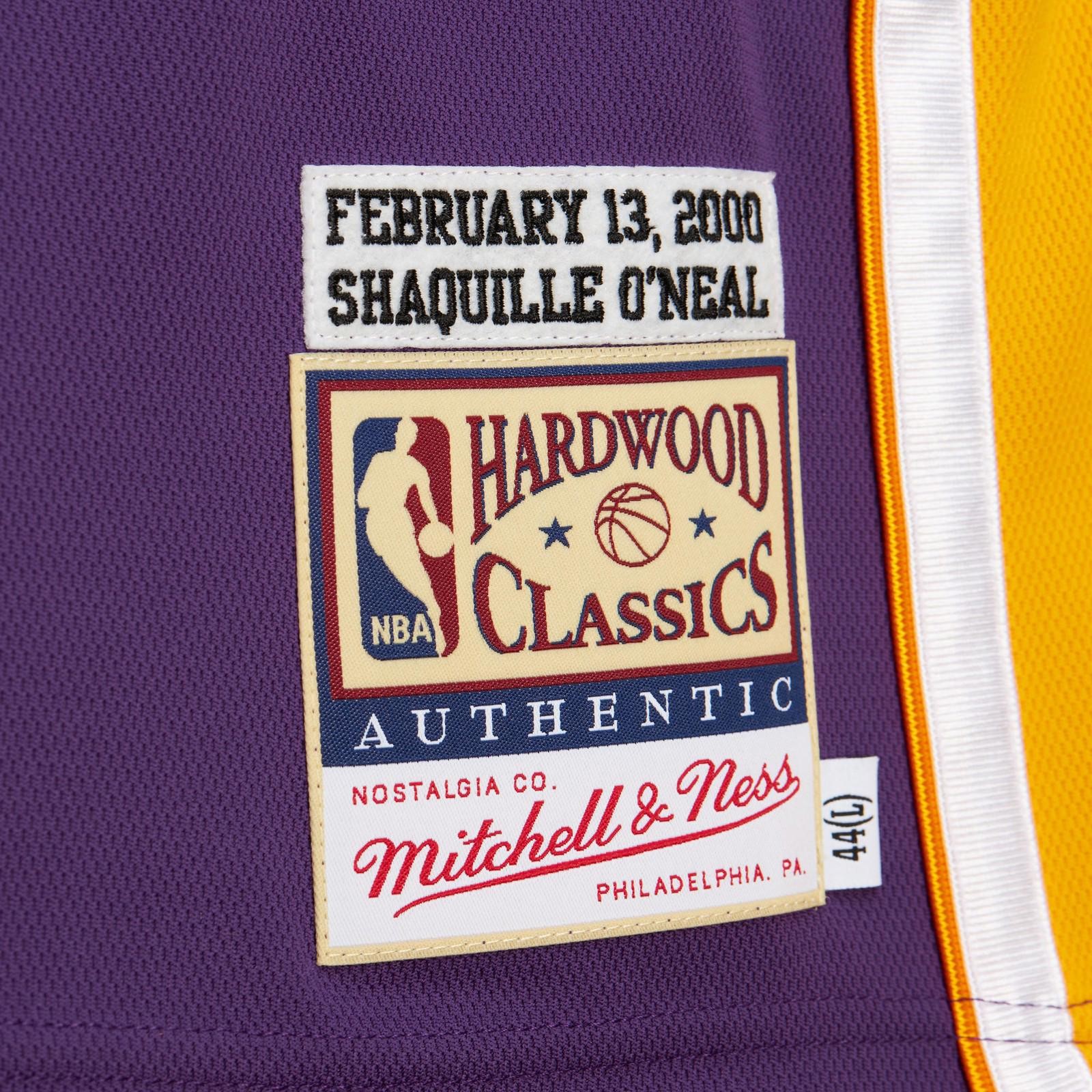 Men’s-Mitchell & Ness Shaquille O’Neal Purple Los Angeles Lakers 2000 NBA SMALL