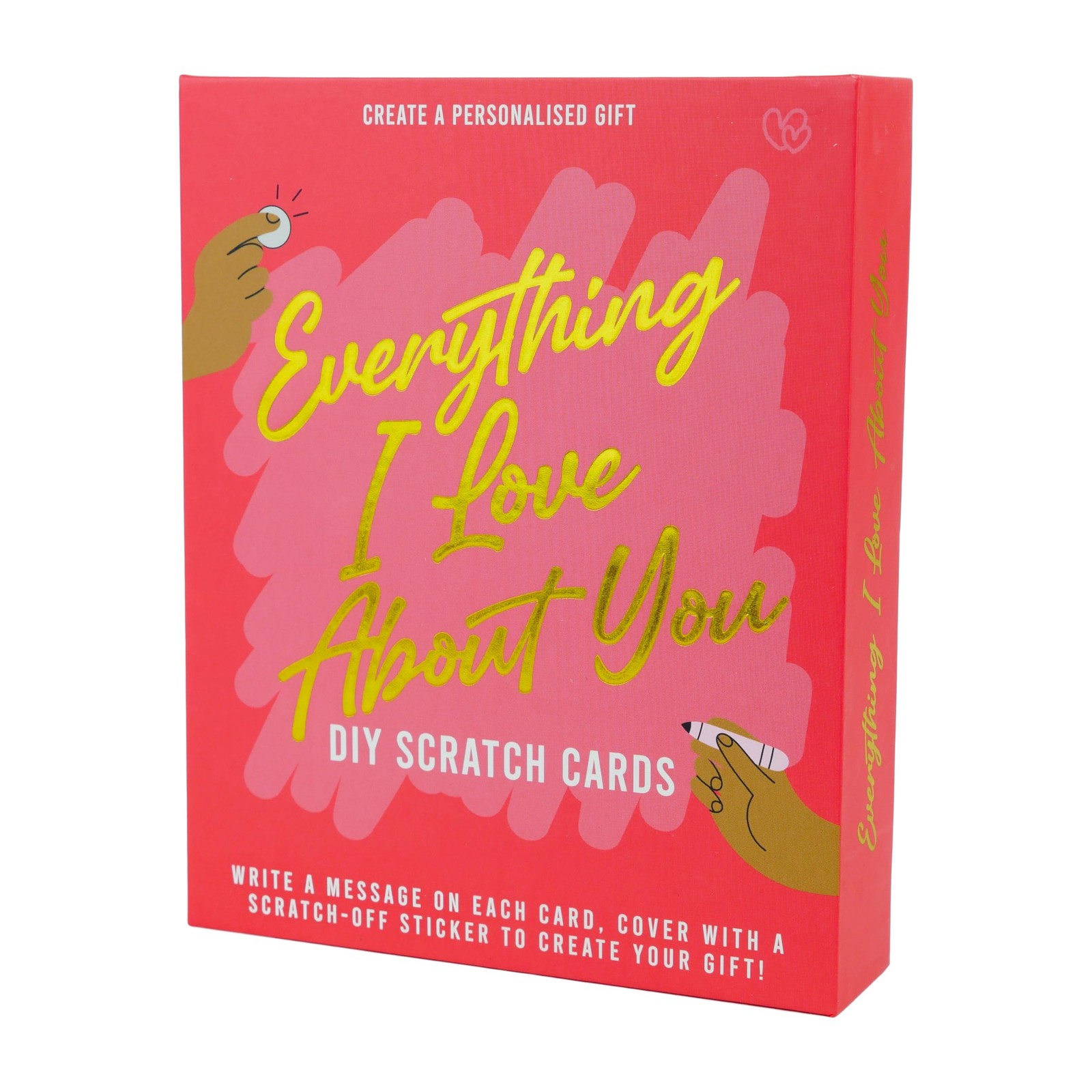 Everything I Love About You DIY Scratch Cards, Personalized Message Gift
