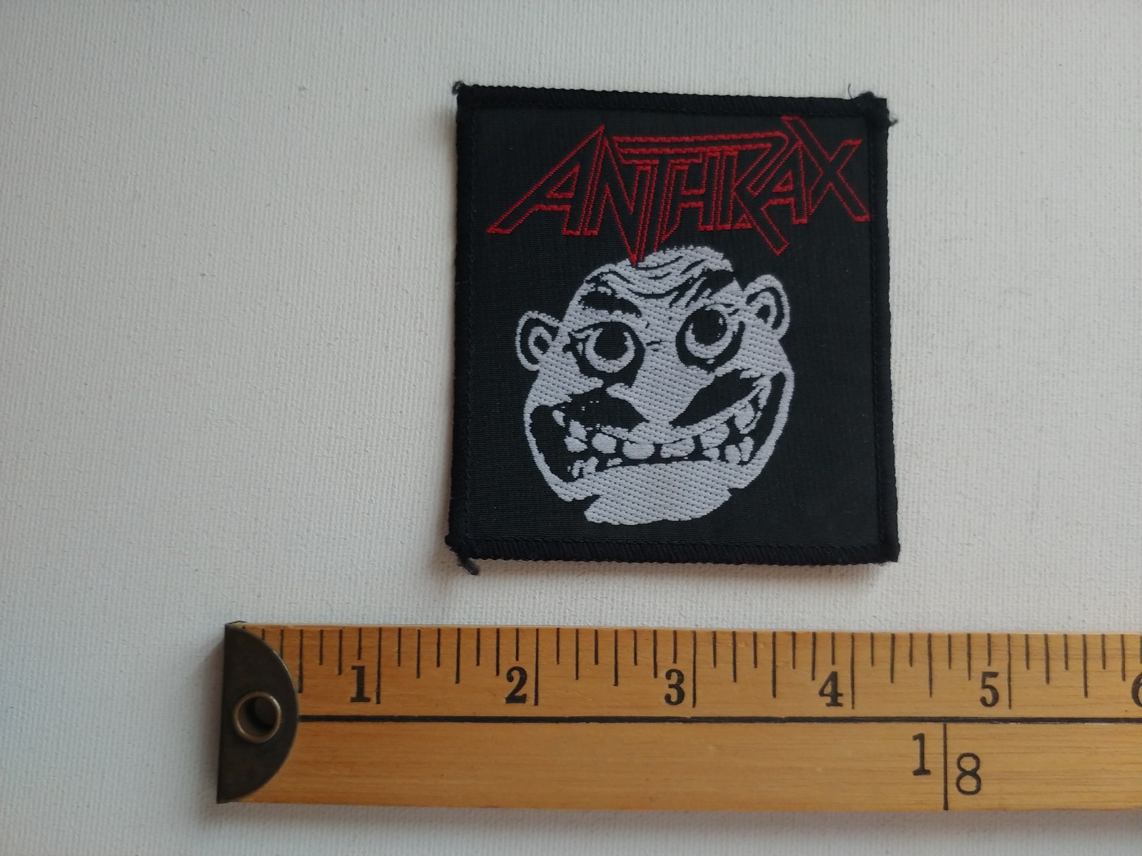* 1 ANTHRAX AMERICAN USA HEAVY METAL BAND MUSIC BADGE PATCH CREST ECUSSON *