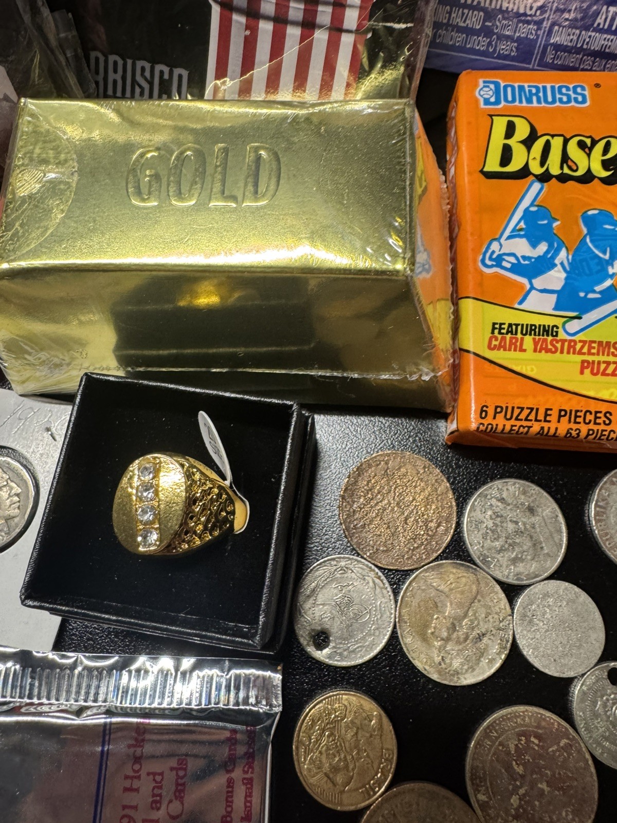 junk drawer lot Coins Cards