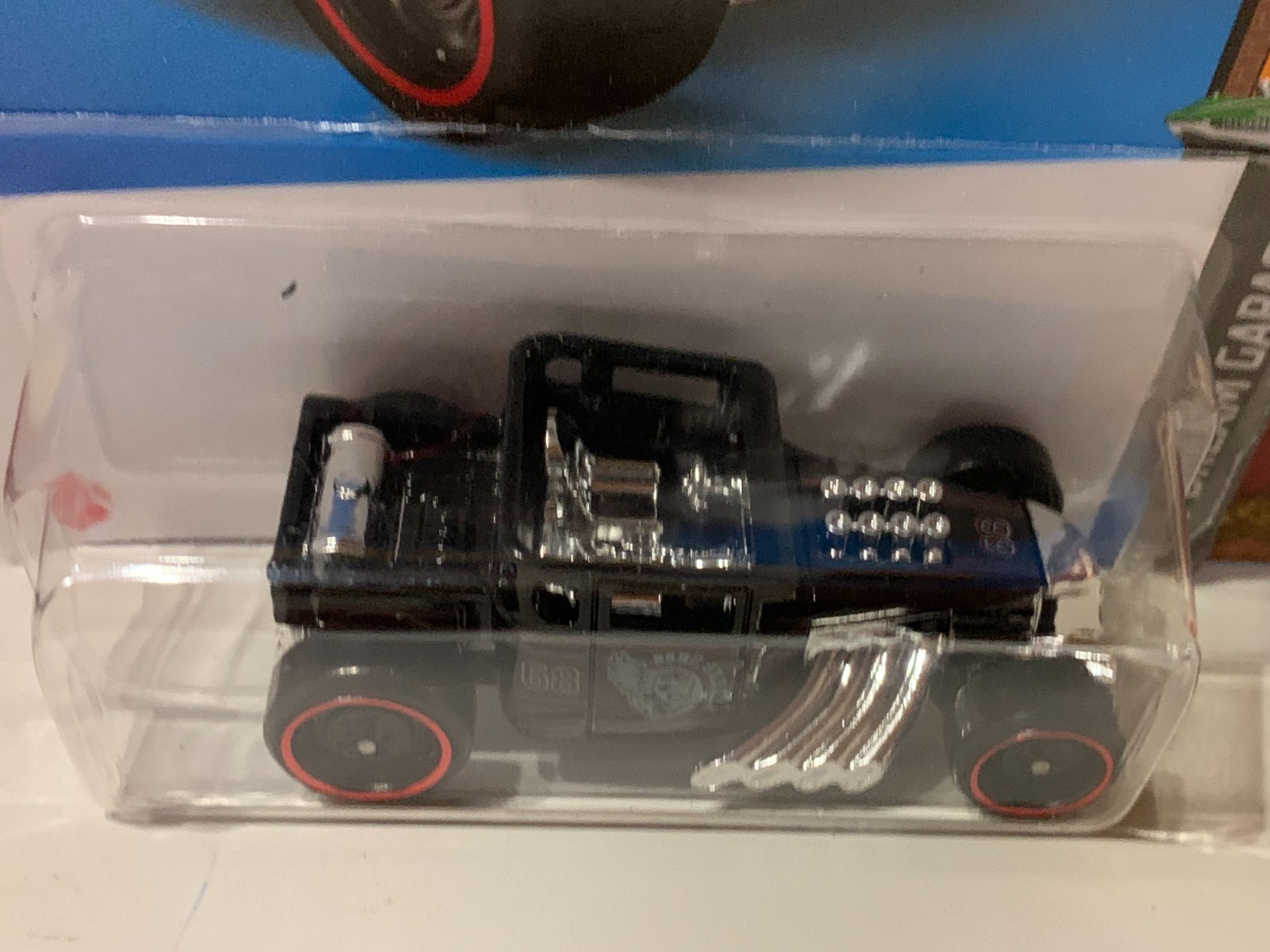 HOT WHEELS BONESHAKER, 2022 DREAM GARAGE BLACK ON CARD