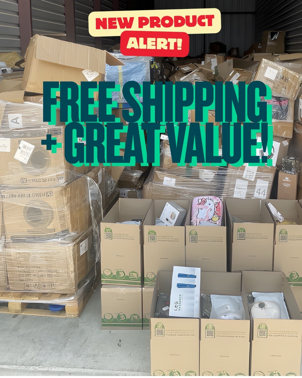 Large box, Wholesale Reseller Overstock Lot – Mixed New Inventory Deal