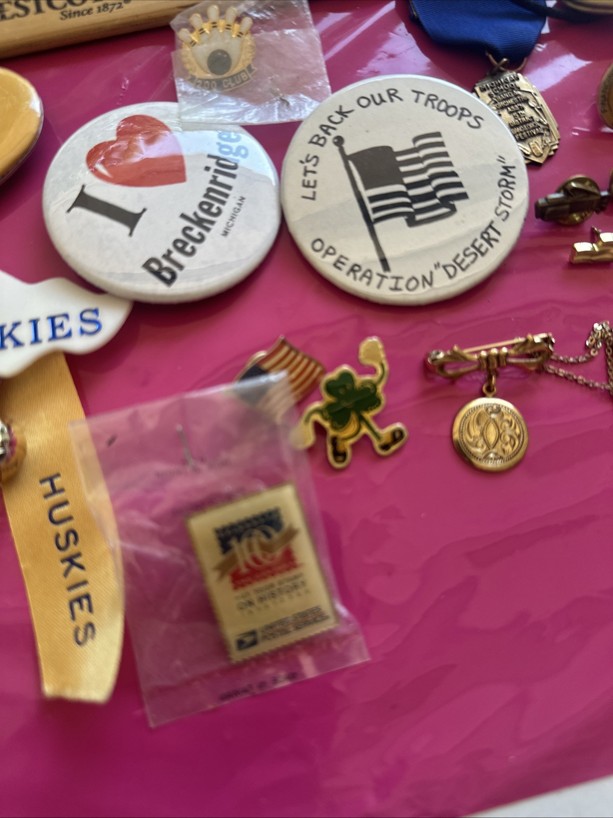 Contents From Junk Drawer Lot Of Vintage Items