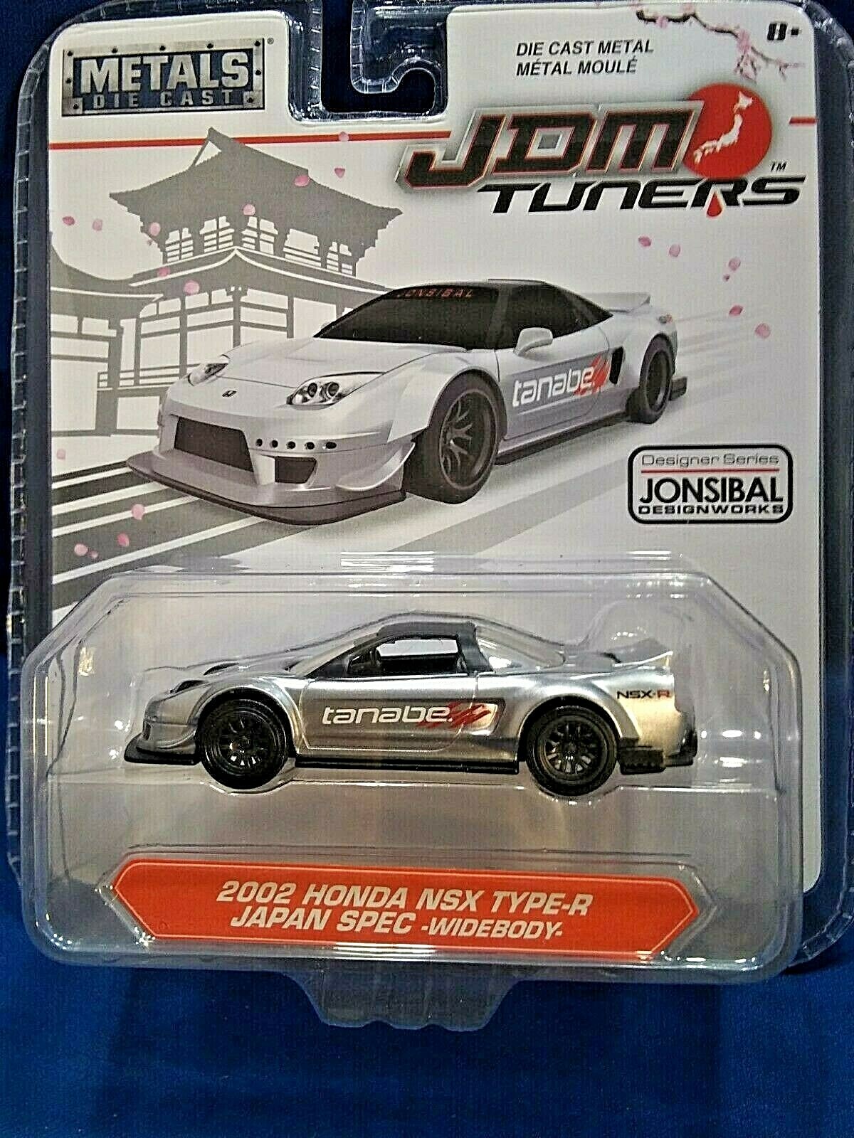 JDM Tuners 2002 Honda NSX Type-R Japan SPEC Widebody Die-Cast 1:64 Scale Jada