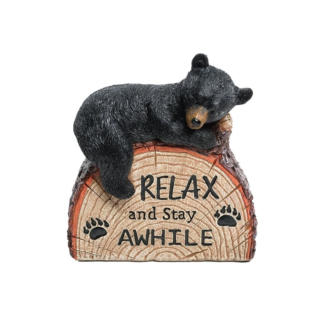 Lipco Relax Stay Awhile Bear Figurine 5″ Polyresin Home Decor