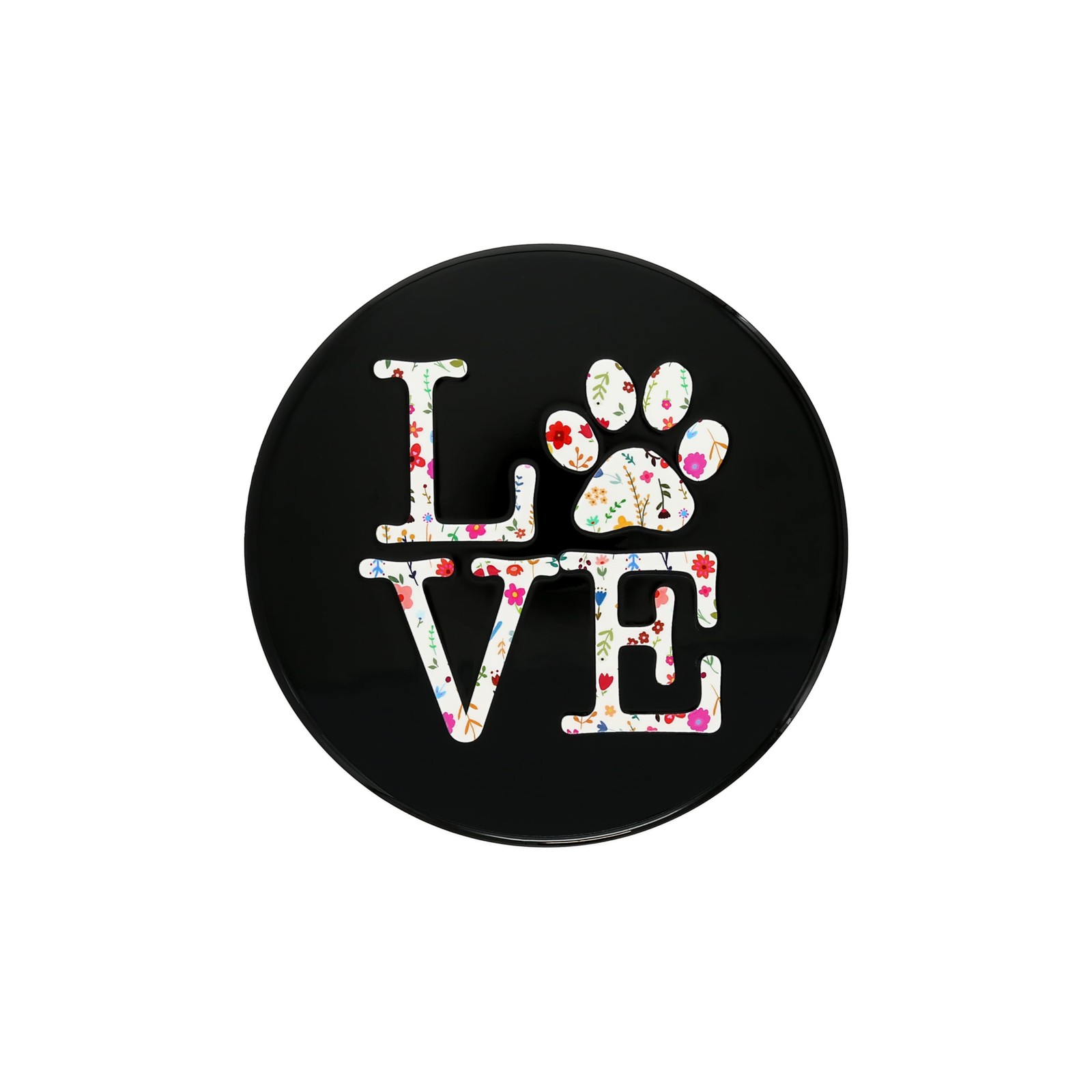 Pavilion Love Ceramic Paw Print Trivet 7.75″ Cat Dog Pet Lover Kitchen Decor