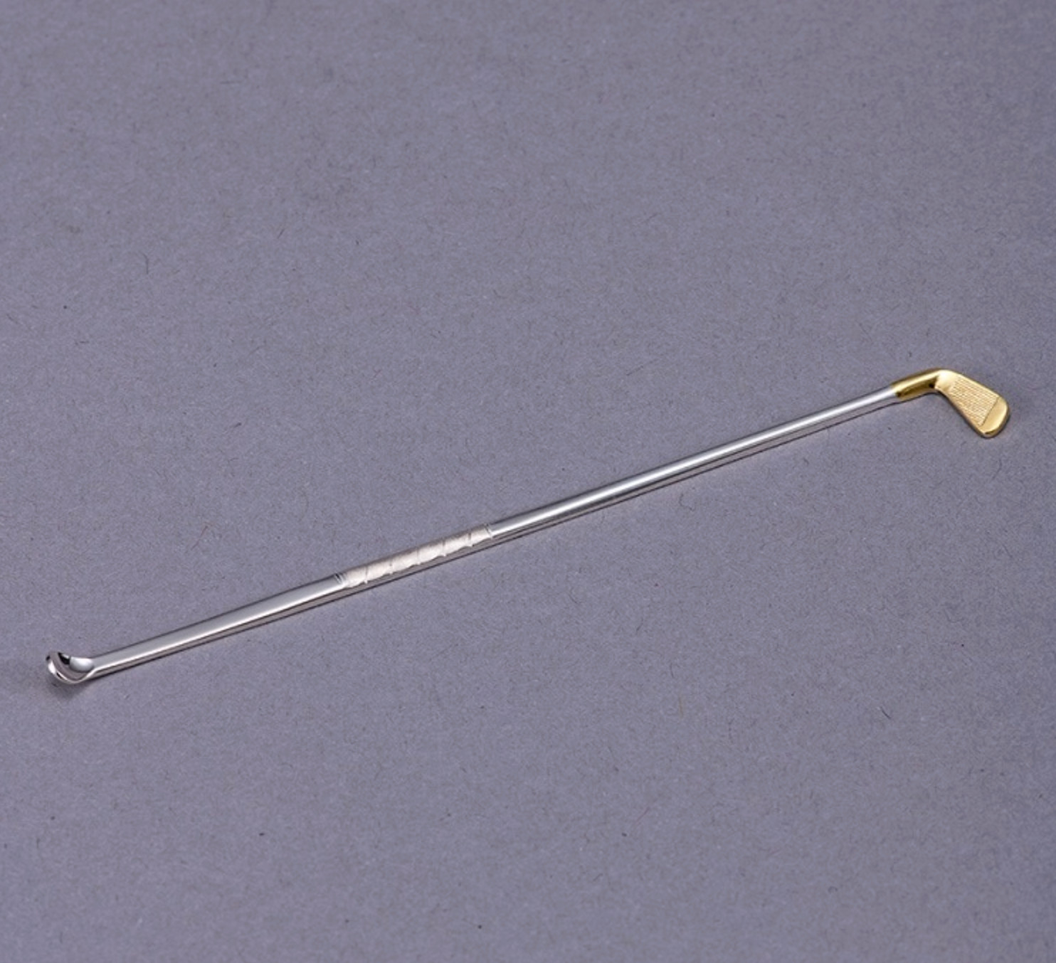 Sterling Silver 925 Ear Pick Golf Putter – Japanese Traditional Craft Gift Box