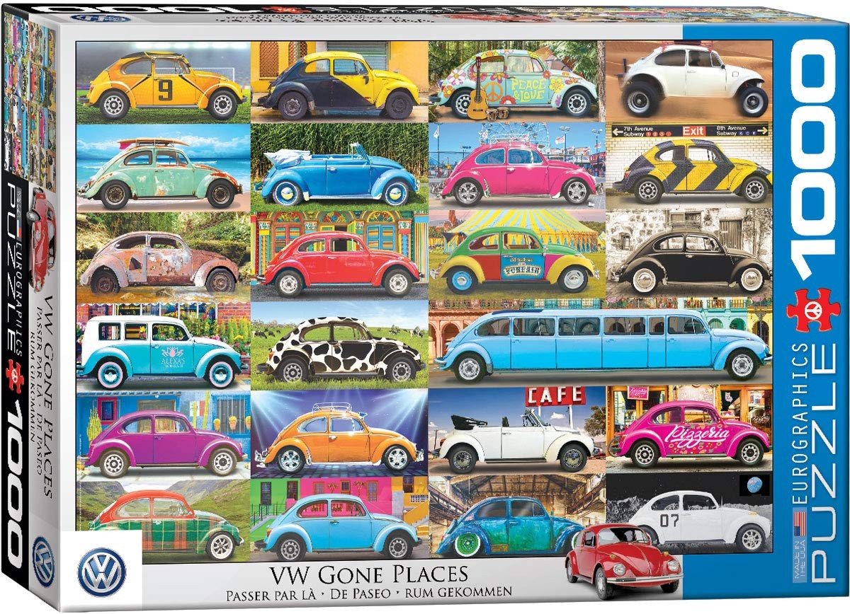 EuroGraphics Volkswagen Beetle Gone Places Puzzle (1000 Piece)