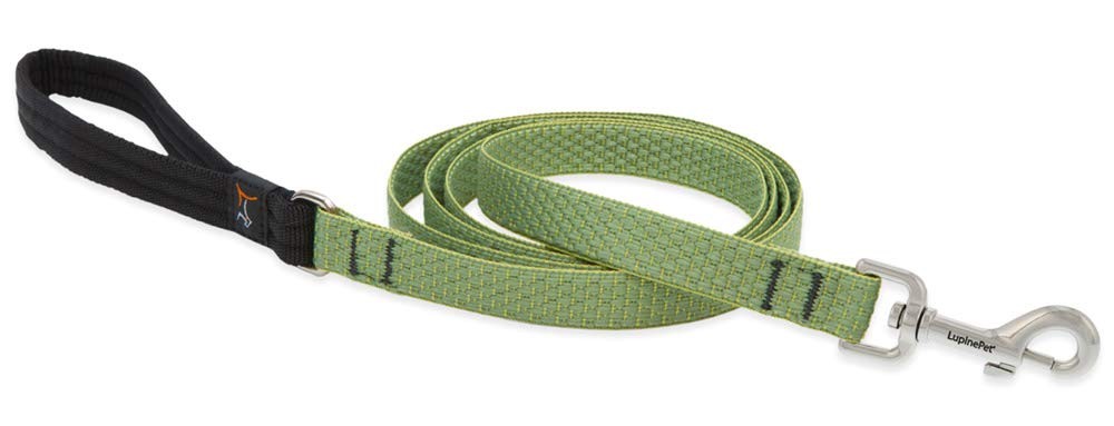 Lupine Dog Leash ECO Collection 3/4″ Wide Moss 4-Foot Long with Padded Handle