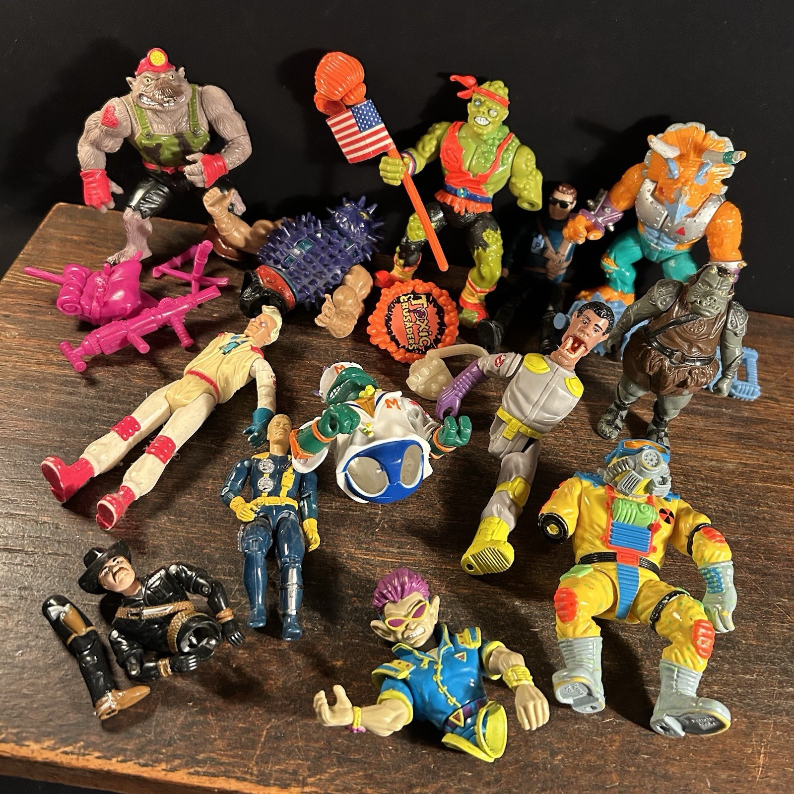 Vintage Action Figure Lot MOTU Gi Joe TMNT Toxic Avenger Star Wars Ghost Busters