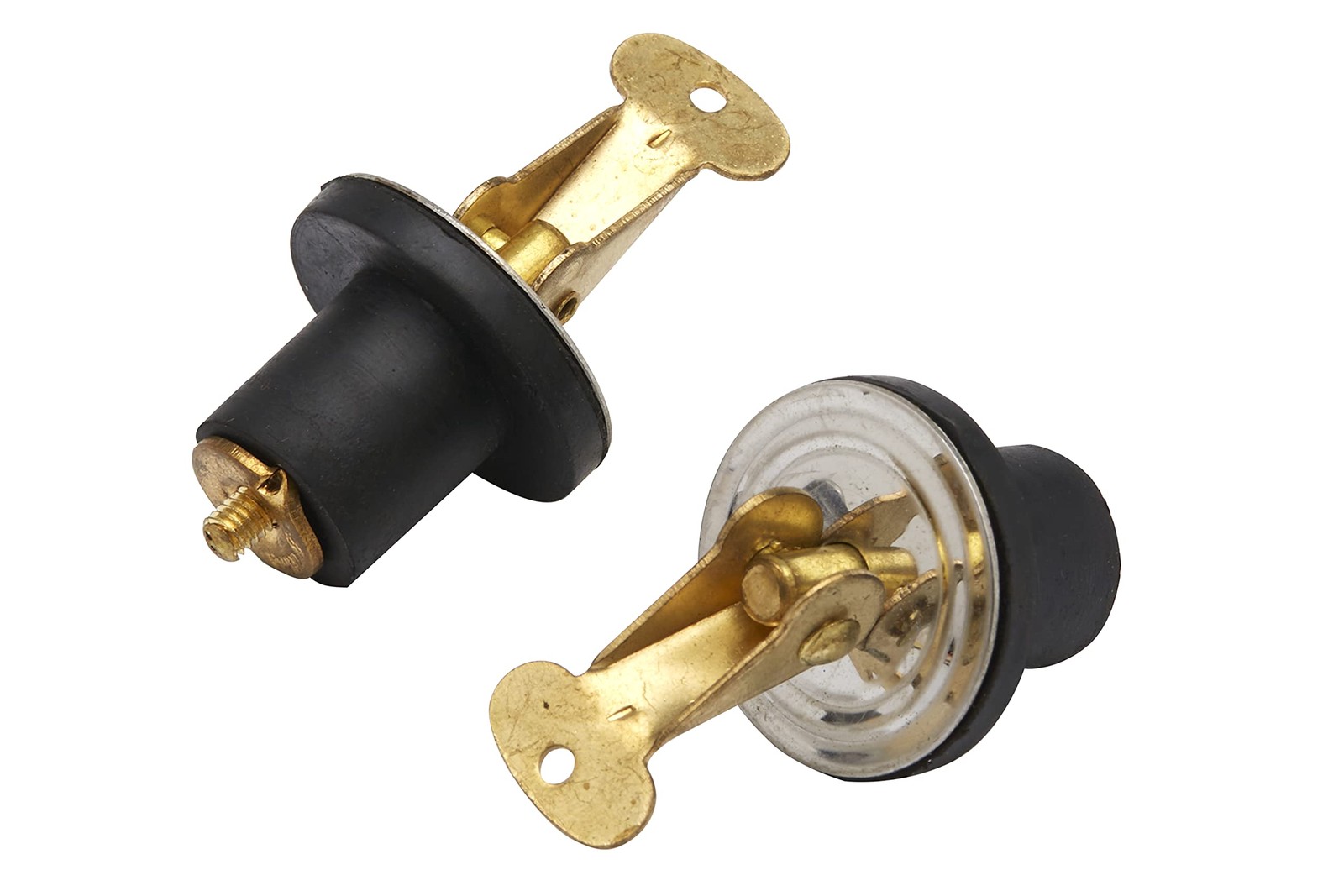 SEACHOICE Deck and Baitwell Plug, 5/8 in. Brass, 2-Pack