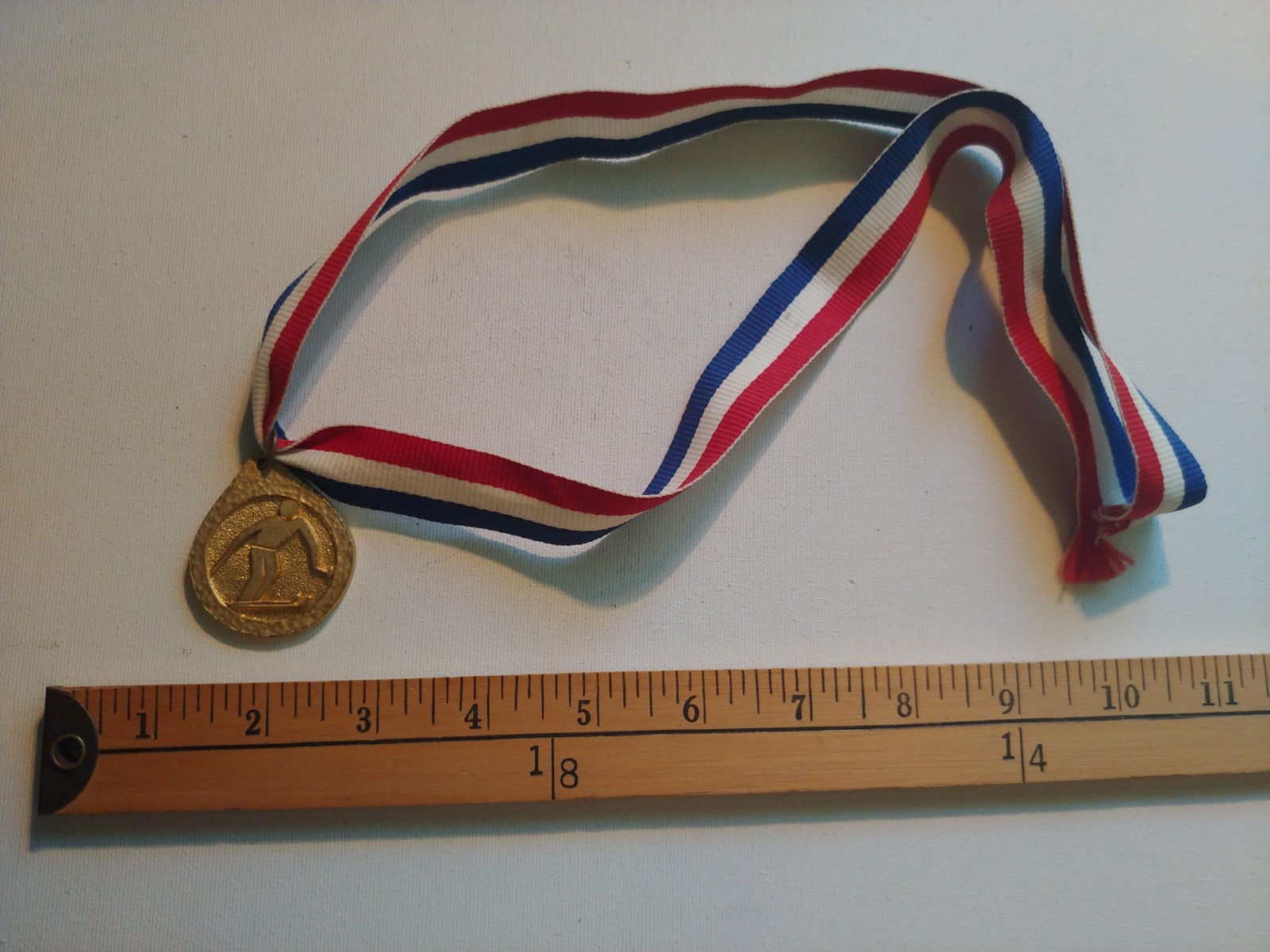 1 RARE 70s ski skiing downhill race racing quebec canada medal award medaille