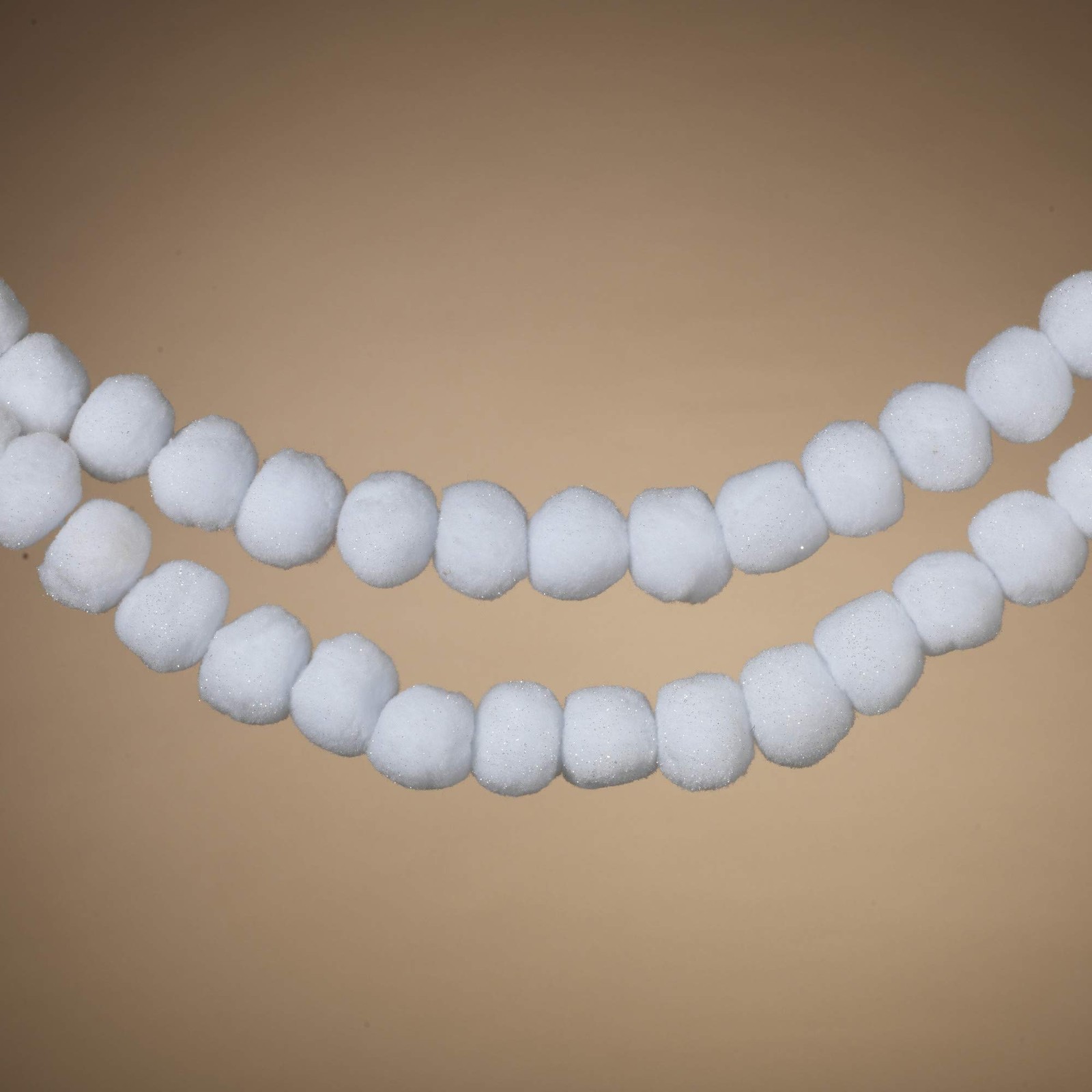 Gerson International Snowball Garland 72″ White Holiday Decor