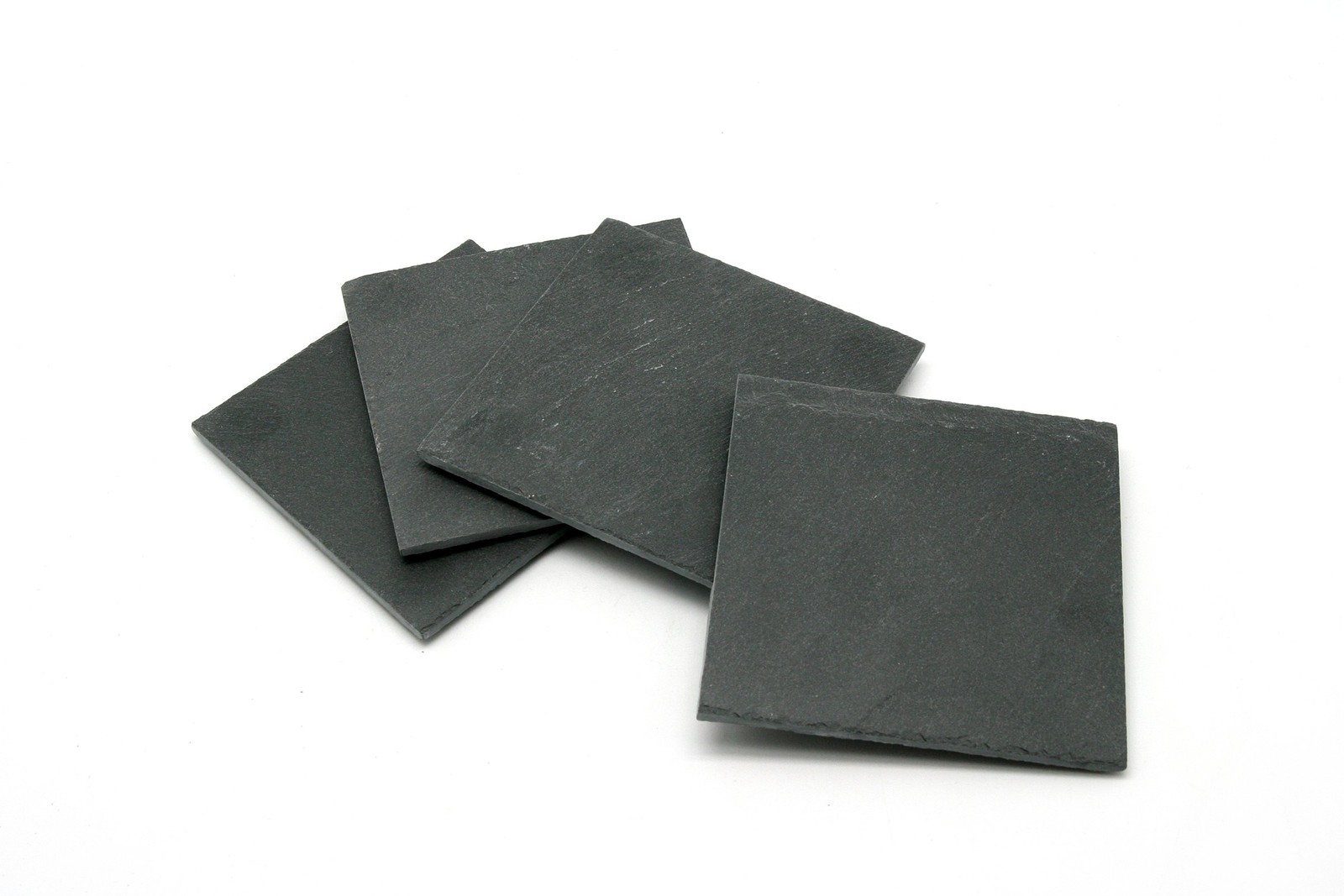 Creative Home Set 4 Slate Coasters 4×4 Inch Square EVA Padded