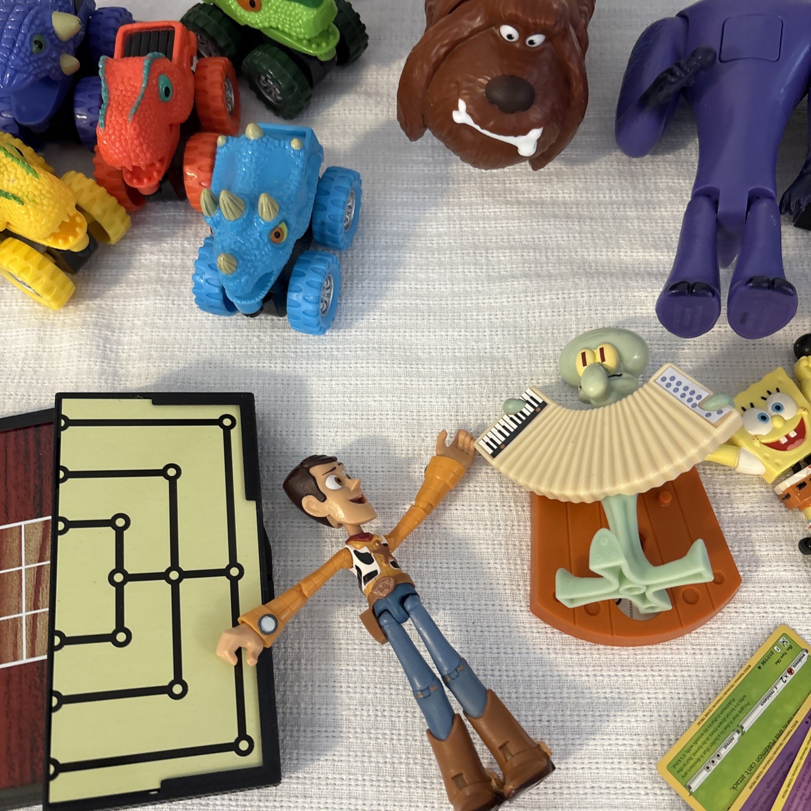 Junk Drawer Box Lot Toys Toy Bundle Vtg Newer Action Figures Disney Pokemon Boys