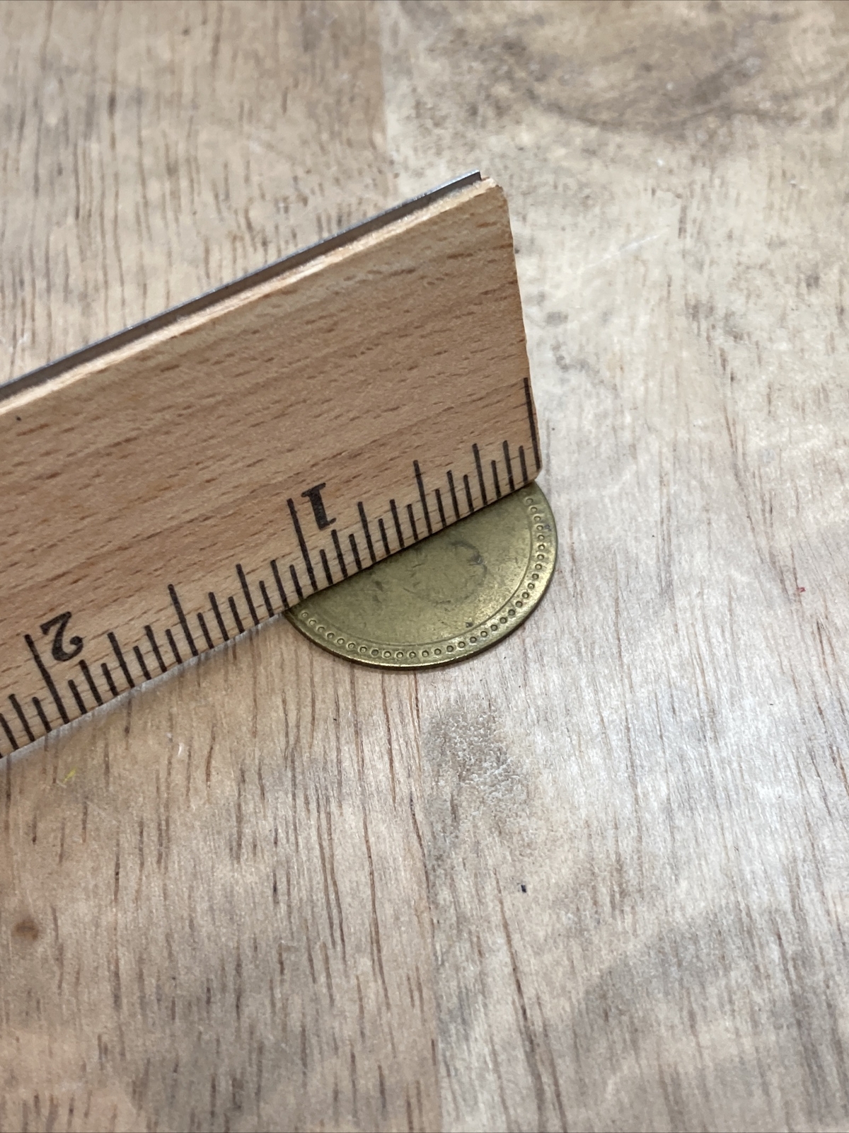Four Fancy Brass Key 1-1/8” Numbered Round Tags- #15 Lot Of 2