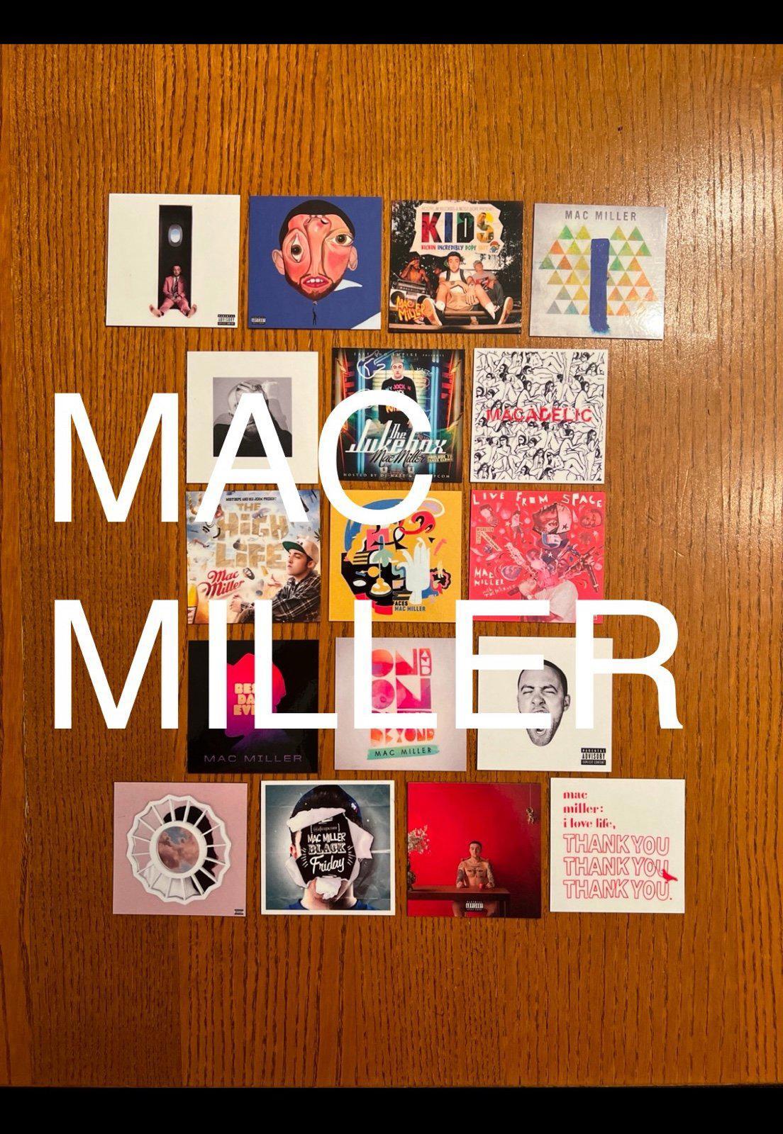 Mac Miller fridge magnets full set album magnet