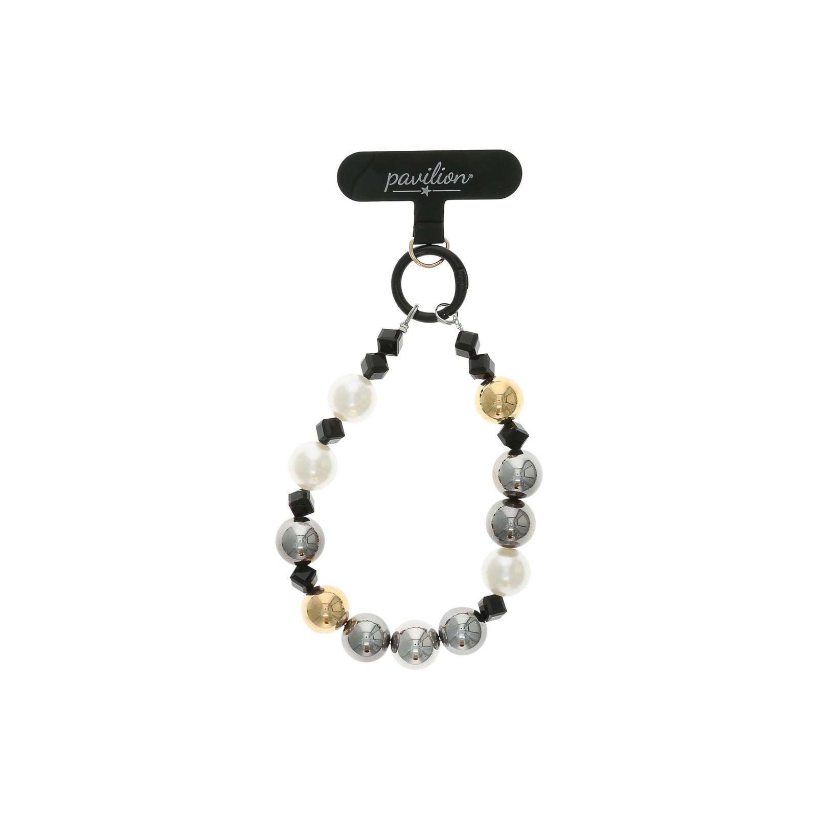 Pavilion Gift Gold Beaded Phone Wristlet 11in iPhone Android Strap Elegant