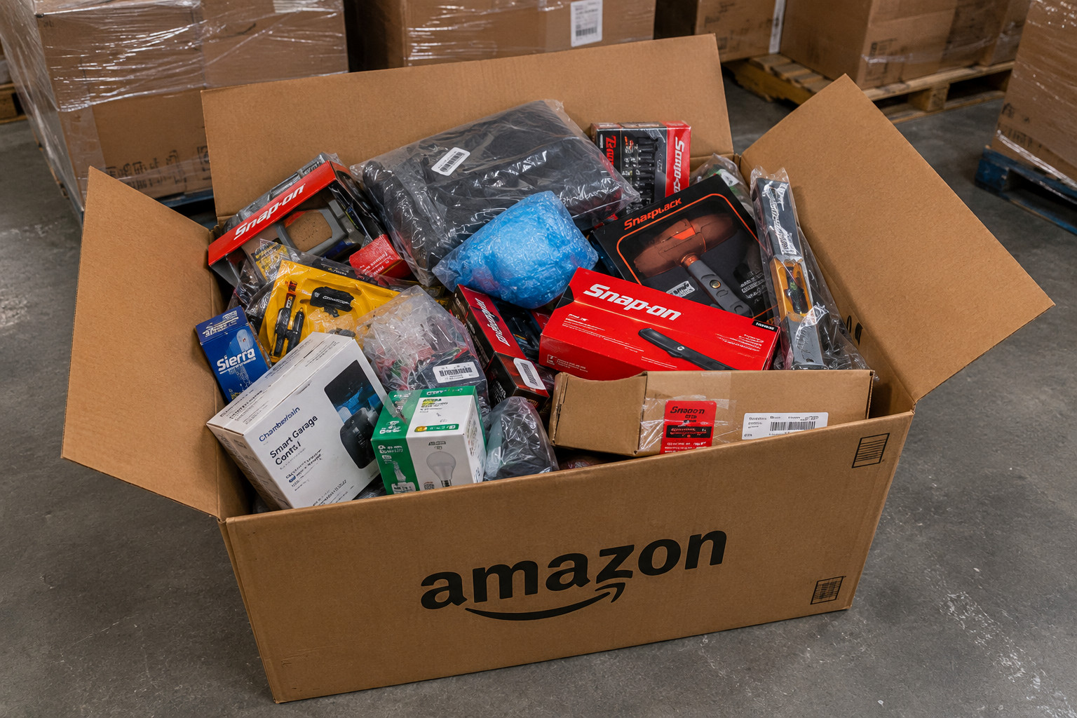 Amazon Overstock Goods with Household Essentials Included