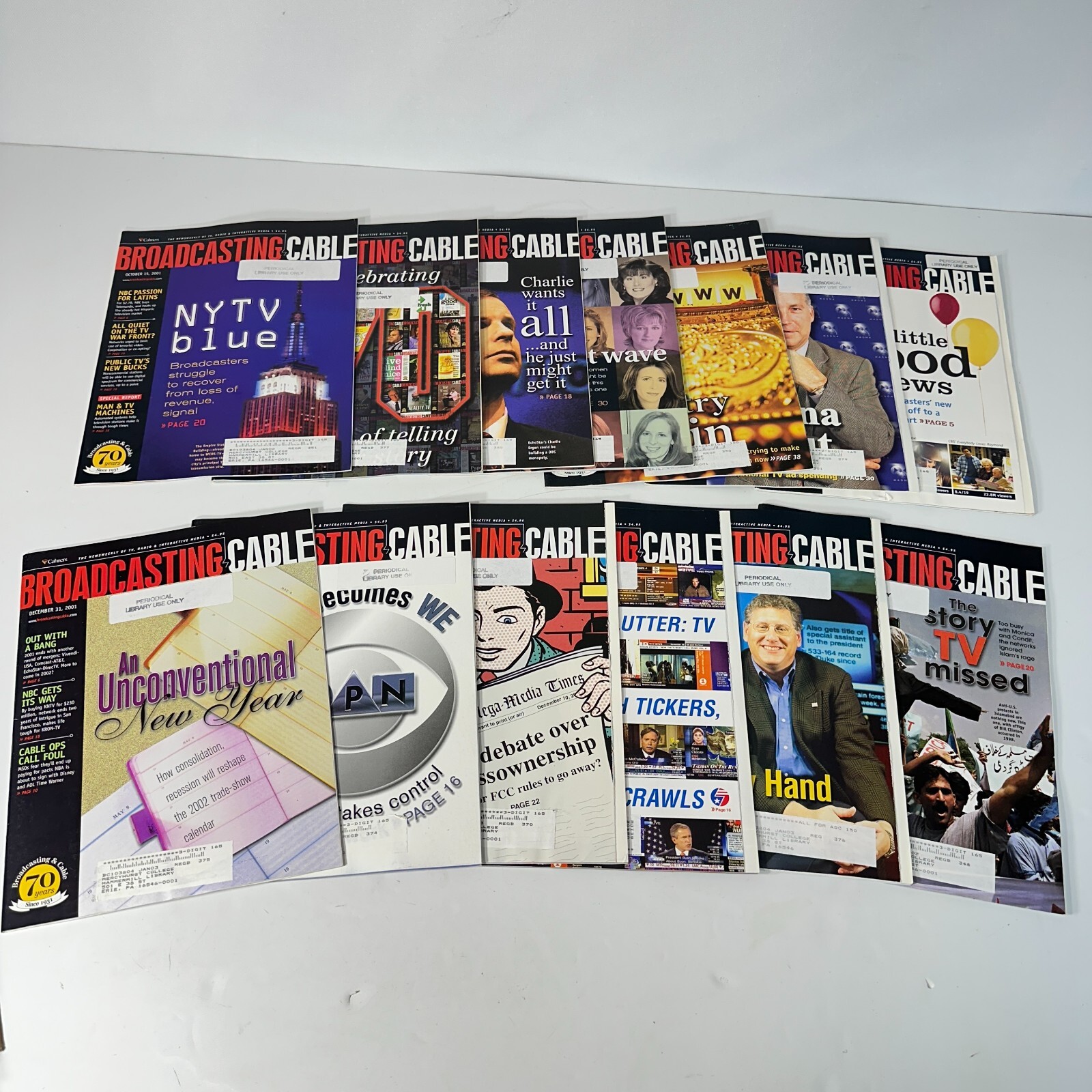 800+ HUGE Lot Broadcasting & Cable Magazines Vintage TV Radio History 1990-2000s